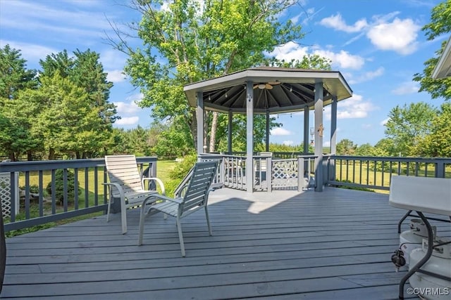 24405 N James Madison Hwy, New Canton, VA 23123 - wooden deck with a gazebo