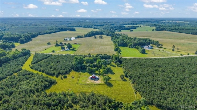 24405 N James Madison Hwy, New Canton, VA 23123 - aerial view of sparsely populated area featuring a heavily wooded area