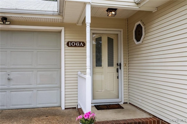 106 S Marion Ave Unit A, Hopewell, VA 23860 - doorway to property featuring a garage
