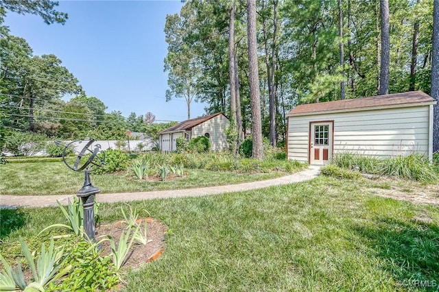 10108 Waltham Dr, Henrico, VA 23238 - view of grassy yard with an outdoor structure
