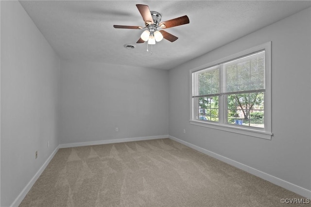 4709 Pompton Ln, Chester, VA 23831 - unfurnished room featuring light carpet, baseboards, and a ceiling fan