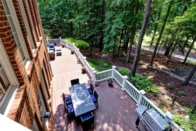 1921 Miln House Rd, Williamsburg, VA 23185 - deck featuring outdoor dining area