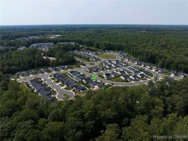202 Arbordale Loop, Williamsburg, VA 23188 - aerial view of property's location with a heavily wooded area