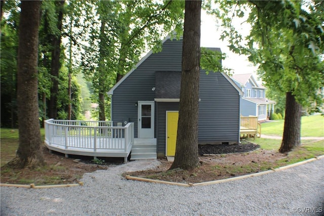 4201 Kempwood Pl, Chesterfield, VA 23832 - view of front of house with a wooden deck