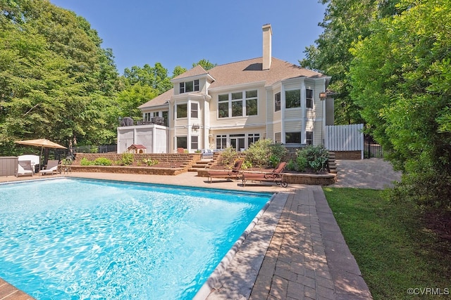 3316 Hillcrest Trl, Toano, VA 23168 - outdoor pool with a patio
