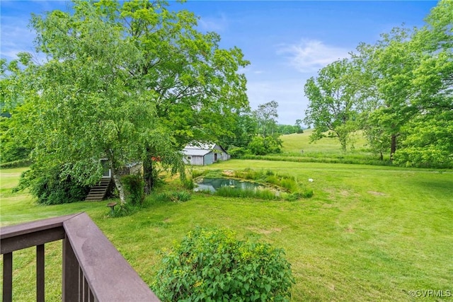 504 Springbranch Rd, Lexington, VA 24450 - view of grassy yard with stairs