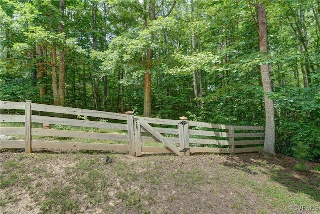 15368 W Fork Dr, Glen Allen, VA 23059 - gate with a wooded view