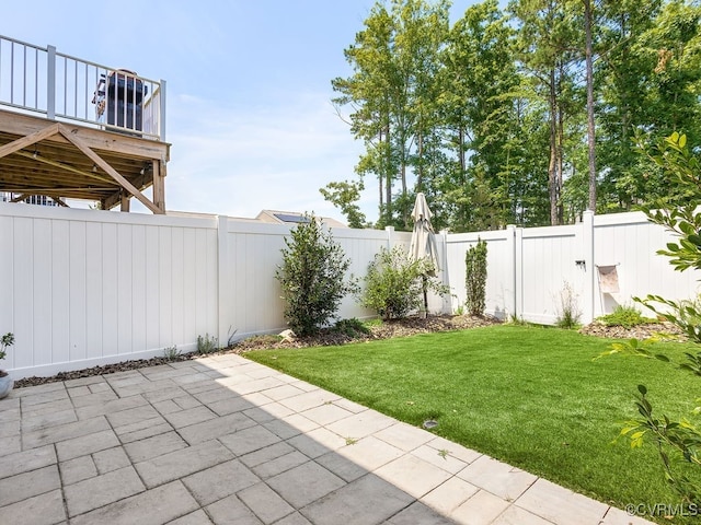 3216 Gannet Ln, Midlothian, VA 23112 - fenced backyard with a patio