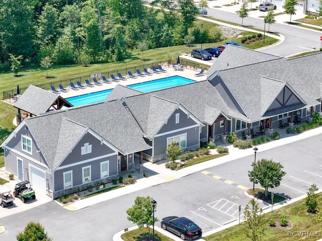 3216 Gannet Ln, Midlothian, VA 23112 - aerial view of a pool area