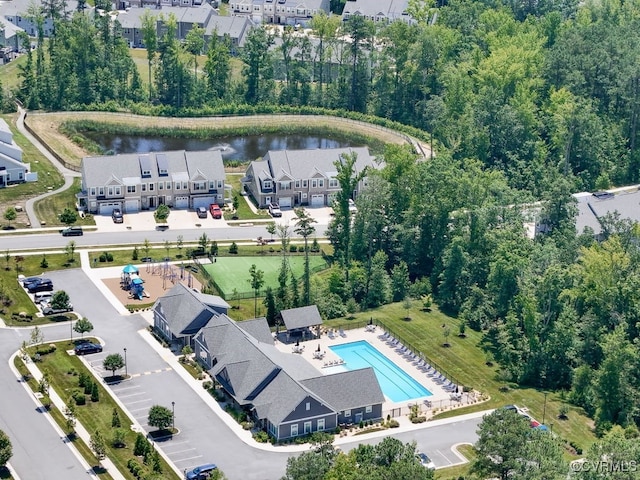3216 Gannet Ln, Midlothian, VA 23112 - view of property location with a pool area and a nearby body of water