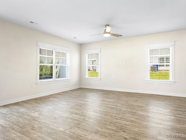 3216 Gannet Ln, Midlothian, VA 23112 - empty room featuring healthy amount of natural light, wood finished floors, and ceiling fan