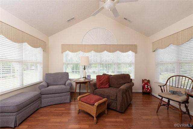 7314 Norwood Pond Pl, Chesterfield, VA 23112 - living room with lofted ceiling, plenty of natural light, and wood finished floors