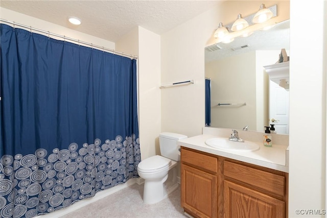 7314 Norwood Pond Pl, Chesterfield, VA 23112 - full bath with vanity, a textured ceiling, a shower with curtain, and tile patterned flooring