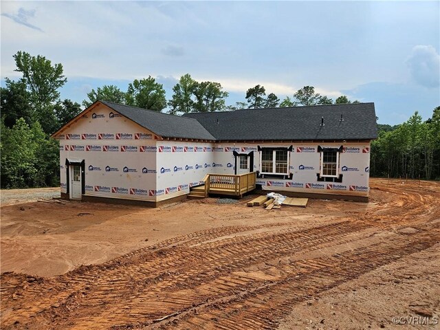 10251 Epps Ln, Amelia Courthouse, VA 23002 - unfinished property featuring a wooden deck