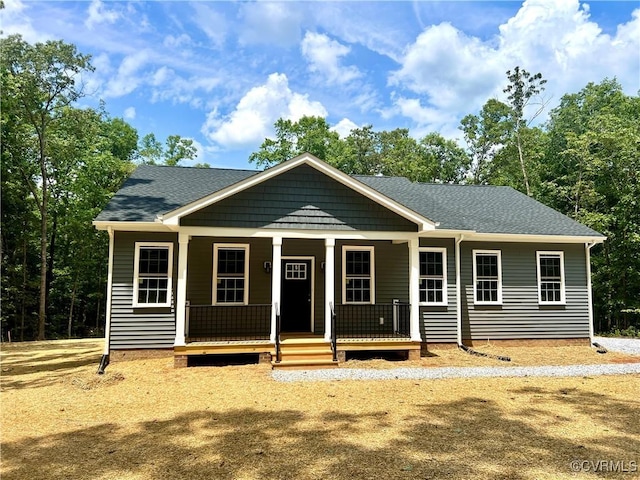 10251 Epps Ln, Amelia Courthouse, VA 23002 - view of front of property with a porch and roof with shingles
