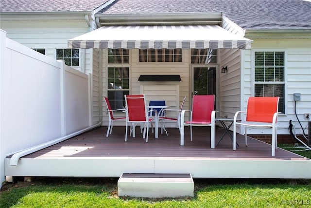 10504 Bishops Gate Dr, Glen Allen, VA 23059 - wooden terrace featuring outdoor dining area