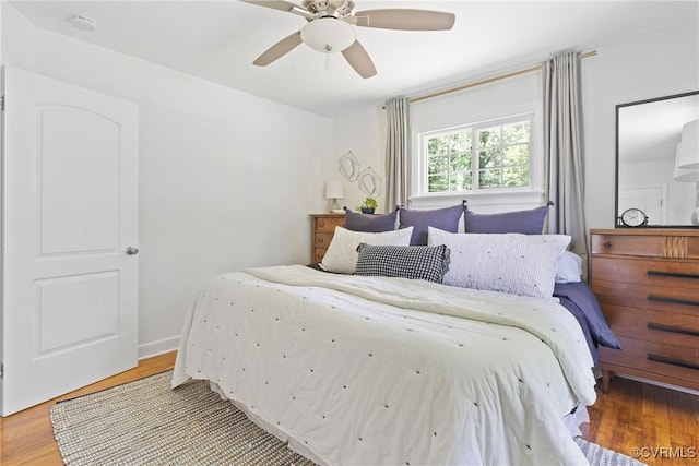 6405 Hagueman Dr, Richmond, VA 23225 - bedroom featuring wood finished floors and ceiling fan