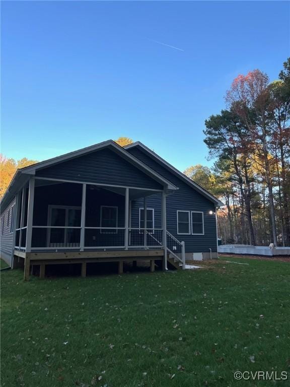 94 Dingley Rd, Montross, VA 22520 - back of house with a yard