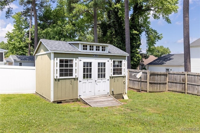 406 Windmere Dr, Colonial Heights, VA 23834 - view of shed with a fenced backyard