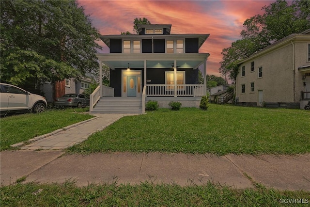 3307 N Ave, Richmond, VA 23222 - american foursquare style home featuring a porch and a front yard