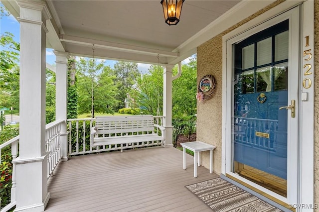 1520 Bellevue Ave, Richmond, VA 23227 - porch featuring view of scattered trees