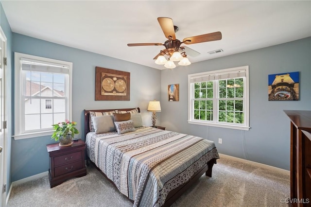 8390 Bink Pl, Mechanicsville, VA 23111 - carpeted bedroom featuring baseboards and ceiling fan