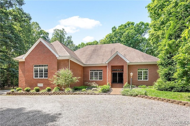 2017 Valley Springs Ct, Powhatan, VA 23139 - view of front of home featuring brick siding and roof with shingles