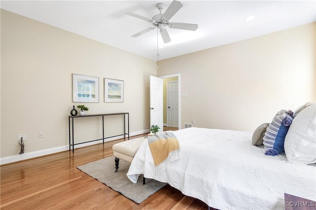 2017 Valley Springs Ct, Powhatan, VA 23139 - bedroom with wood finished floors and ceiling fan