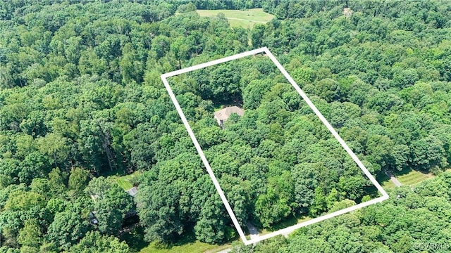 2017 Valley Springs Ct, Powhatan, VA 23139 - aerial view of property's location featuring property boundaries highlighted