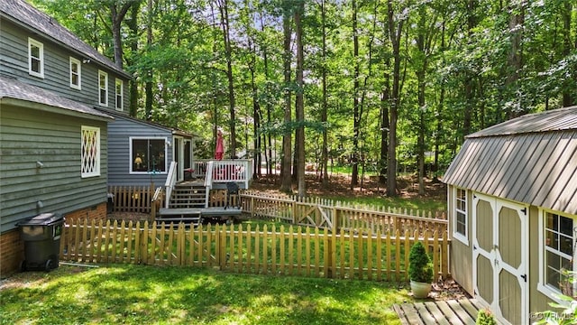 13211 Powderham Ln, Midlothian, VA 23113 - view of yard featuring a deck and view of scattered trees