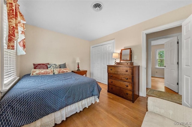 13211 Powderham Ln, Midlothian, VA 23113 - bedroom with wood finished floors and a closet