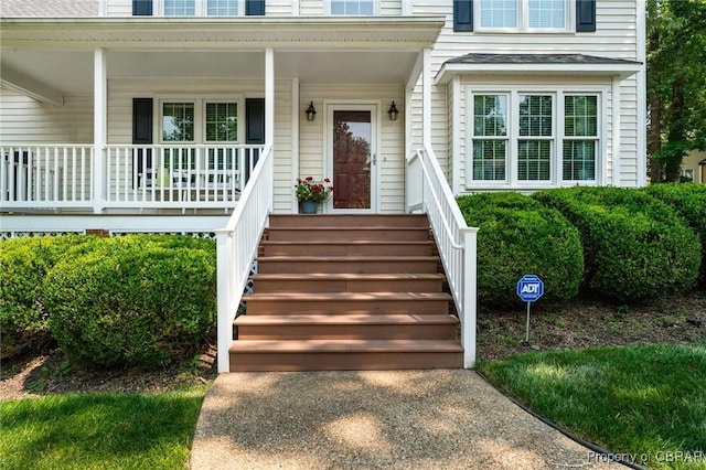 6402 Willow Landing Way, Chester, VA 23831 - view of exterior entry featuring covered porch