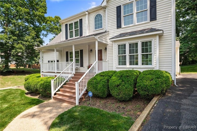 6402 Willow Landing Way, Chester, VA 23831 - view of front of property featuring a porch and a front lawn