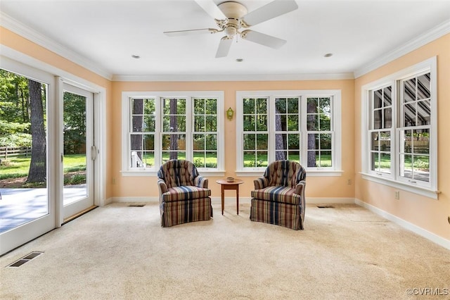 1813 Locust Hill Rd, Henrico, VA 23238 - sunroom / solarium with carpet flooring and ornamental molding
