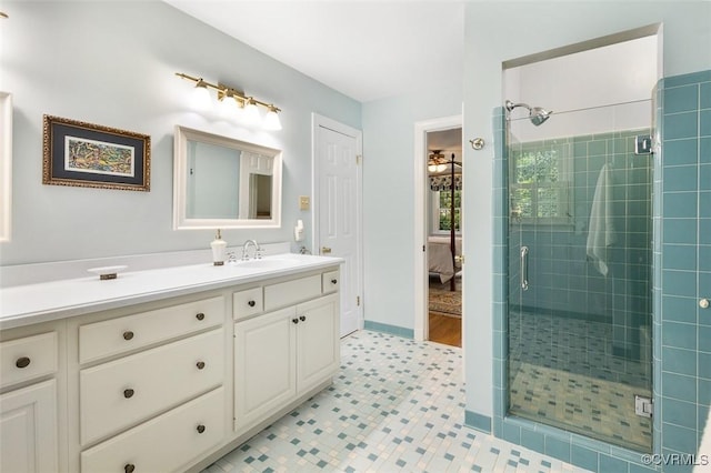1813 Locust Hill Rd, Henrico, VA 23238 - ensuite bathroom with vanity and a shower stall