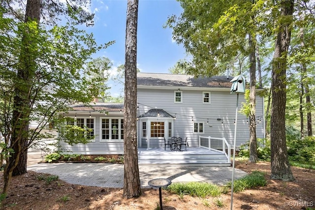 1813 Locust Hill Rd, Henrico, VA 23238 - rear view of house featuring a wooden deck