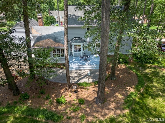 1813 Locust Hill Rd, Henrico, VA 23238 - view of home's exterior with a patio and roof with shingles