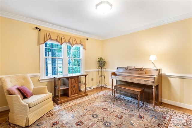 1813 Locust Hill Rd, Henrico, VA 23238 - living area with wood finished floors and crown molding