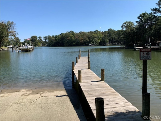 27 Otter Ln, Montross, VA 22520 - dock area with a water view