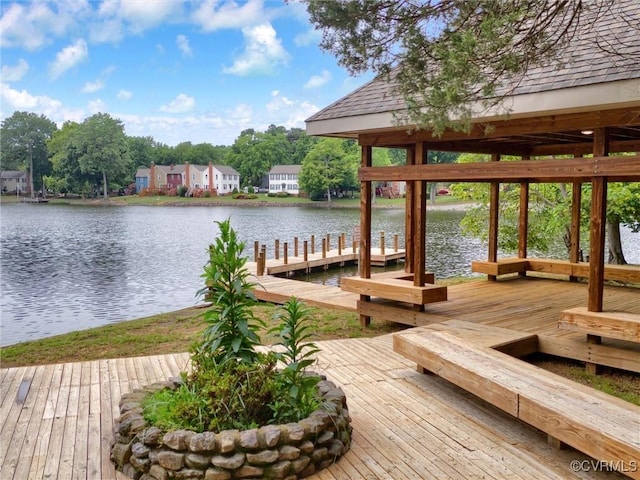 2750 Old Point Dr, Henrico, VA 23233 - dock area with a water view