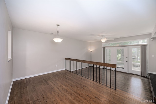 2750 Old Point Dr, Henrico, VA 23233 - empty room featuring wood finished floors and ceiling fan