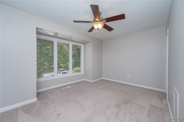 2750 Old Point Dr, Henrico, VA 23233 - unfurnished room with carpet, a ceiling fan, and baseboards