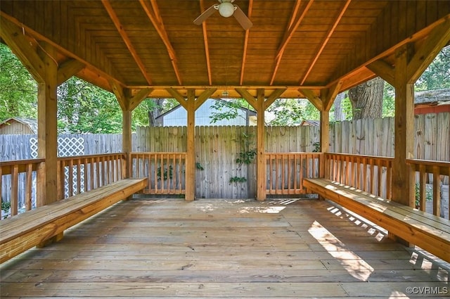 2931 Delfin Rd, Midlothian, VA 23112 - deck featuring a ceiling fan