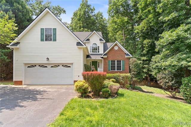11830 Cedar Landing Ter, Chesterfield, VA 23831 - traditional home with asphalt driveway, an attached garage, and brick siding