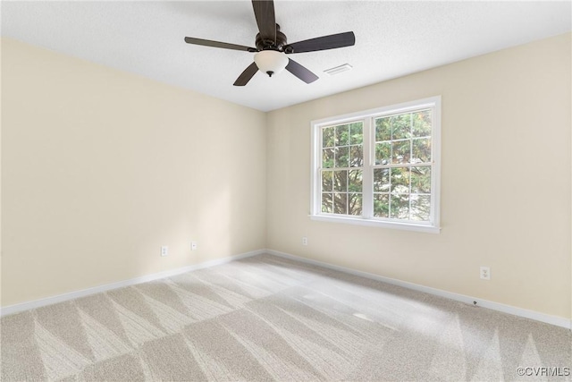 11830 Cedar Landing Ter, Chesterfield, VA 23831 - empty room with baseboards, light colored carpet, and a ceiling fan
