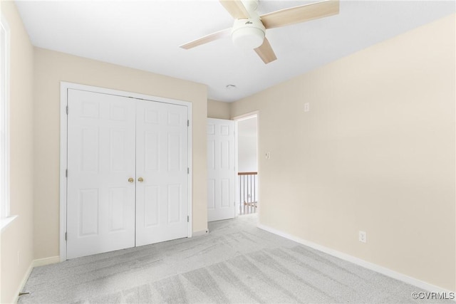 11830 Cedar Landing Ter, Chesterfield, VA 23831 - unfurnished bedroom featuring carpet, a closet, baseboards, and ceiling fan