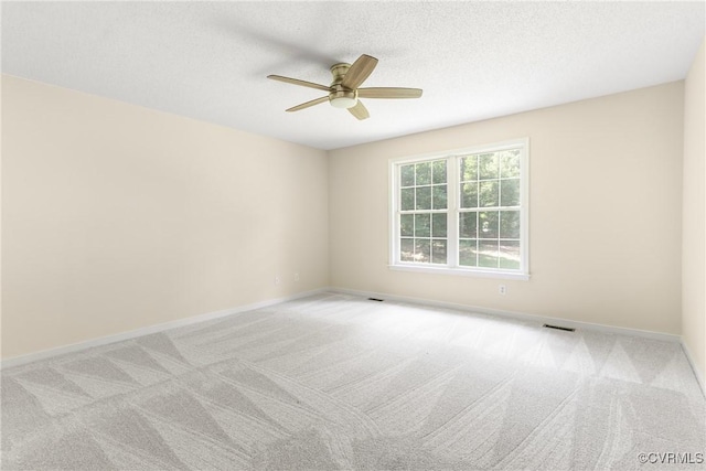 11830 Cedar Landing Ter, Chesterfield, VA 23831 - empty room featuring a ceiling fan, carpet, baseboards, and a textured ceiling