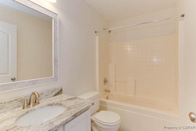 106 Haymaker Pl, Williamsburg, VA 23185 - full bathroom featuring toilet, vanity, and shower / bath combination