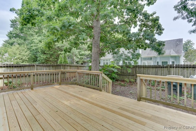 106 Haymaker Pl, Williamsburg, VA 23185 - wooden terrace with a fenced backyard