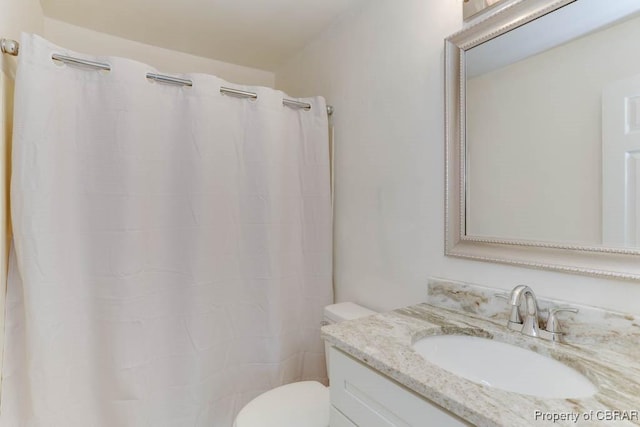 205 Captains Ct, Hampton, VA 23669 - bathroom featuring vanity, toilet, and a shower with curtain